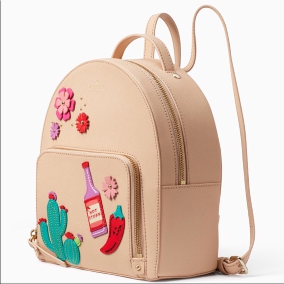 NWT KATE SPADE CACTUS NEW HORIZONS CASHEW BACKPACK - Picture 3 of 6